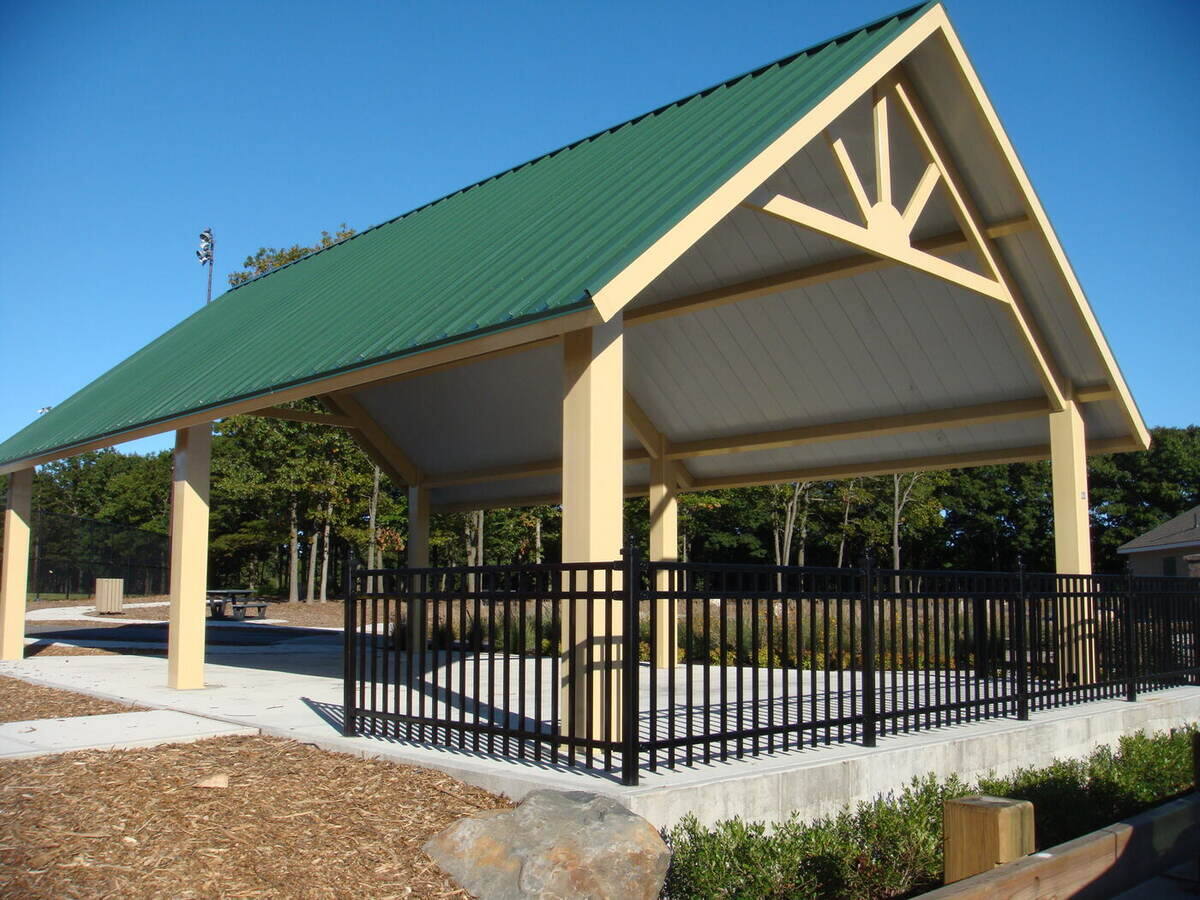 Park pavilion built by Laser Industries
