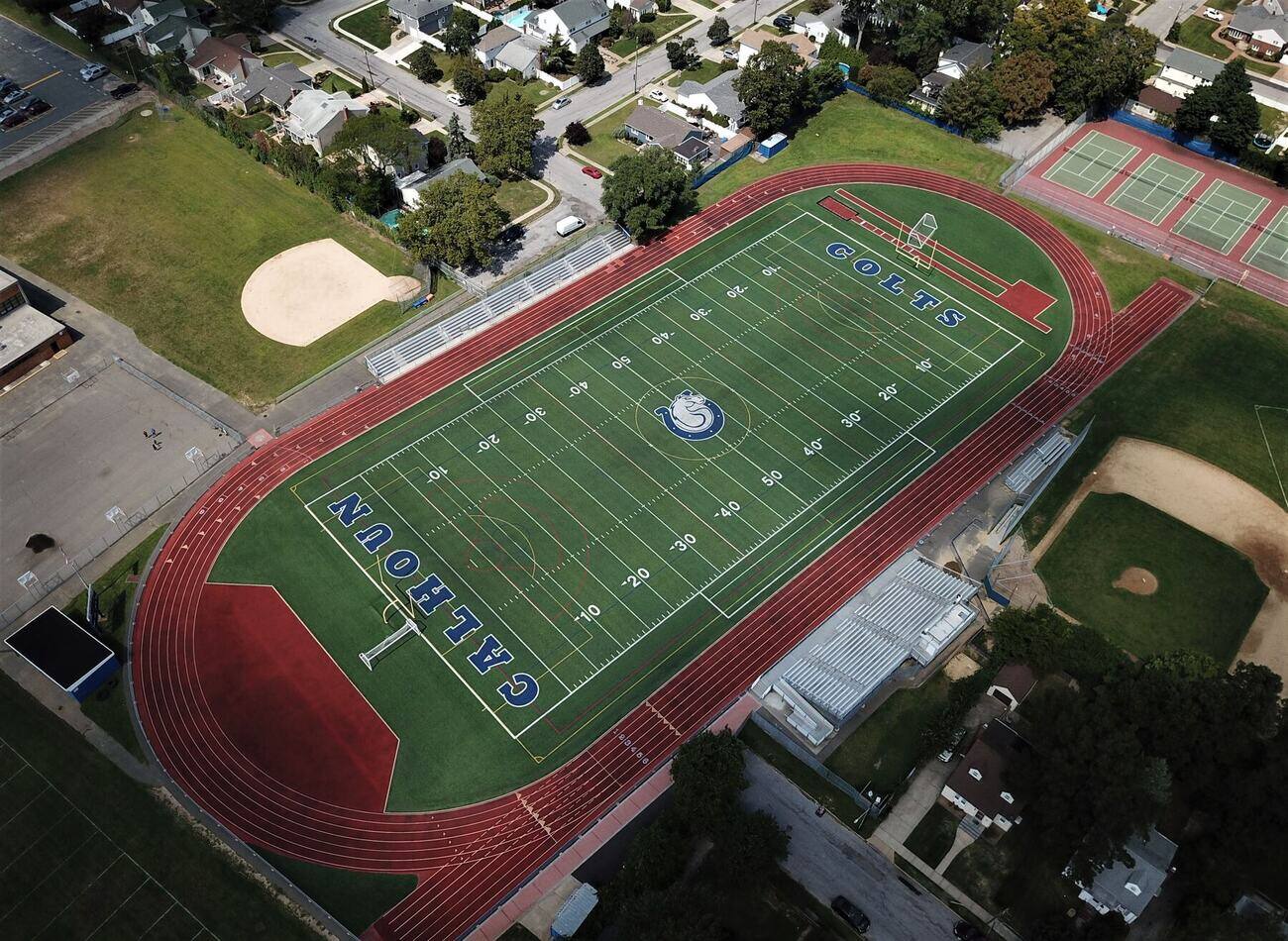 Sanford H. Calhoun HS stadium field