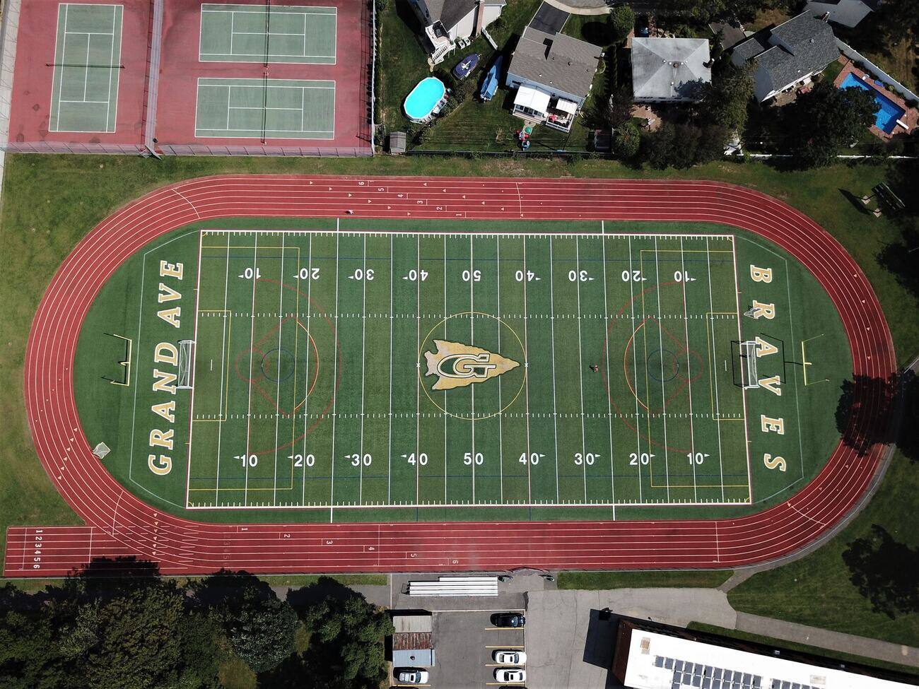 Grand Avenue field and track aerial