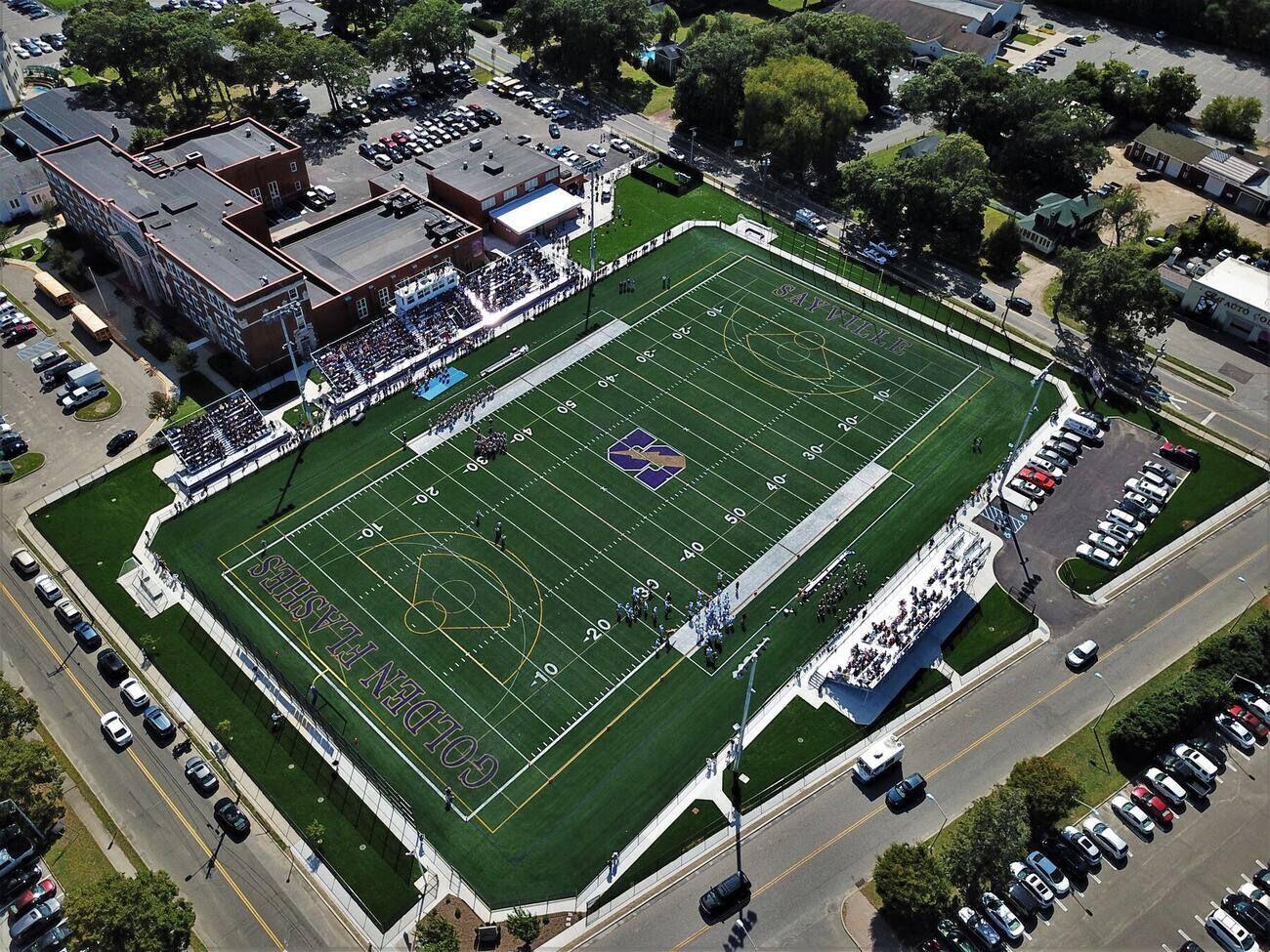 Sayville turf field